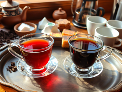 تصویر مقایسه چای ایرانی و خارجی