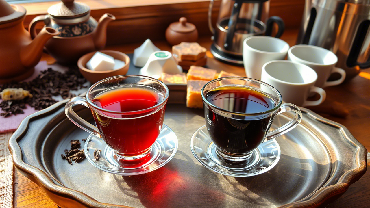 تصویر مقایسه چای ایرانی و خارجی